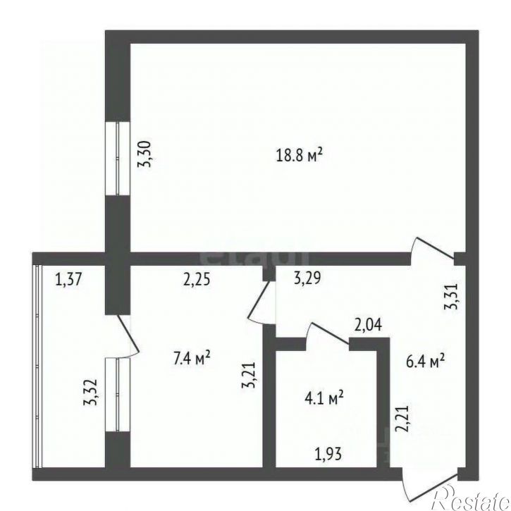 1-комн квартира Микрорайон 4 Полевая улица, 12,  д. 12