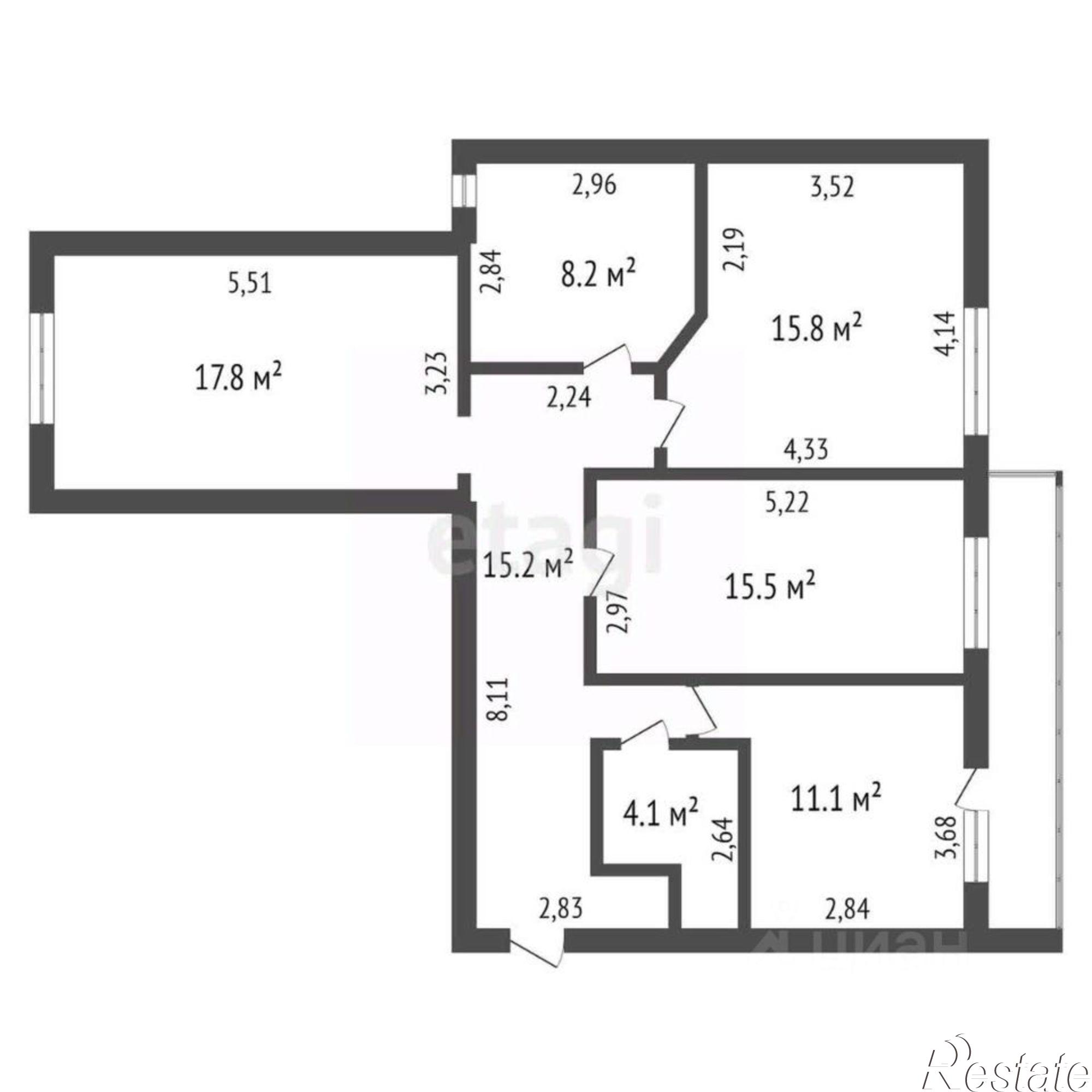 Купить квартиру за 17 400 000 рублей
