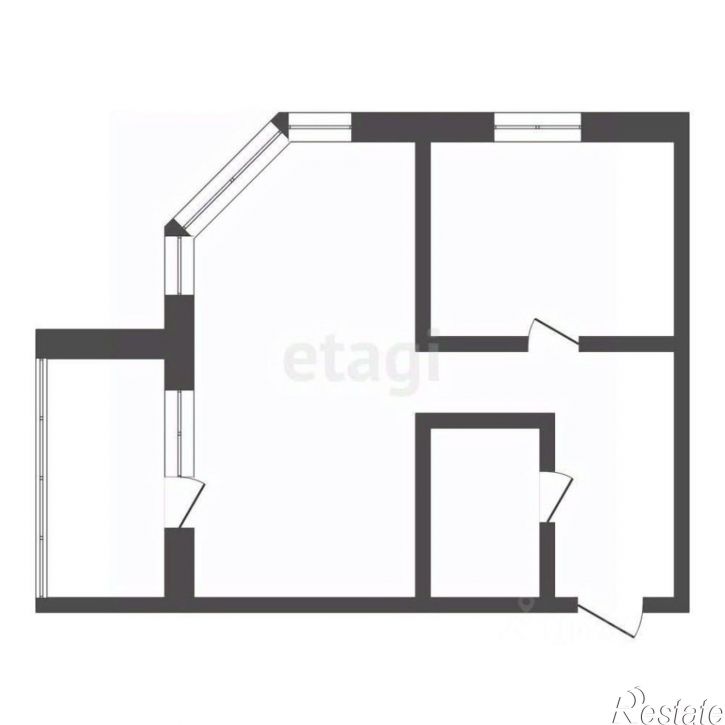 1-комн квартира улица Василенко, 4,  д. 4