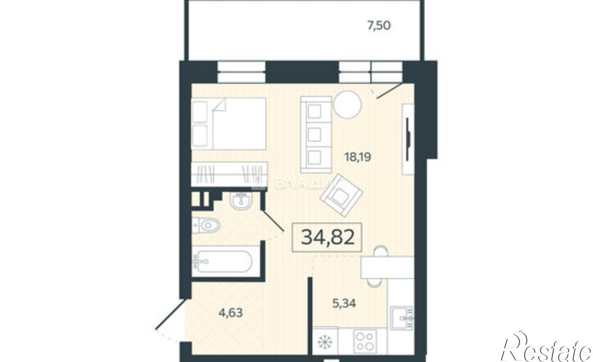 Купить квартиру за 7 120 000 рублей на ул Северная, 59