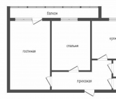 2-комн, 55кв м, этаж 5/10 Пролетарская улица, 134/4