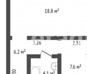 1-комн, 39кв м, этаж 1/3 Микрорайон 4 Полевая улица, 12