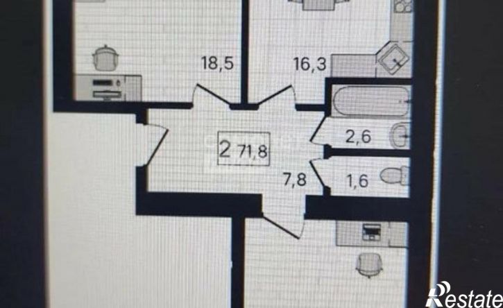 2-комн квартира в новом доме Европейская улица, 11,  д. 11