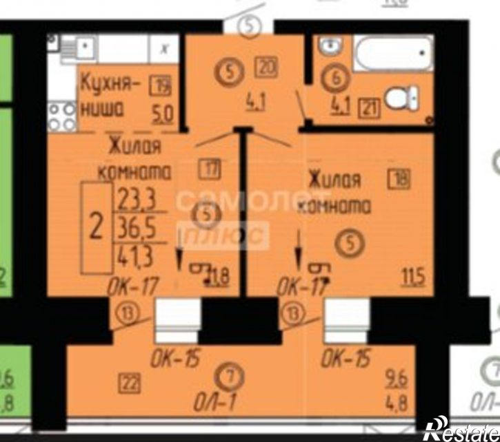 2-комн квартира в новом доме ул Набережная, 50Г,  д. 50Г