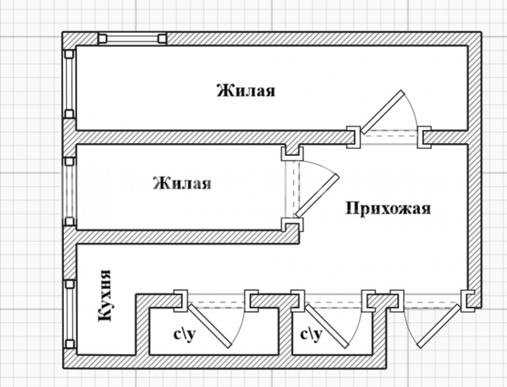 2-комн квартира Авиационная, 21Б