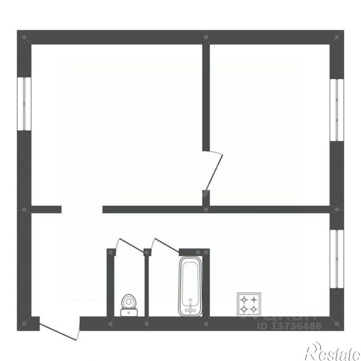 2-комн квартира ул Ленина, 19,  д. 19