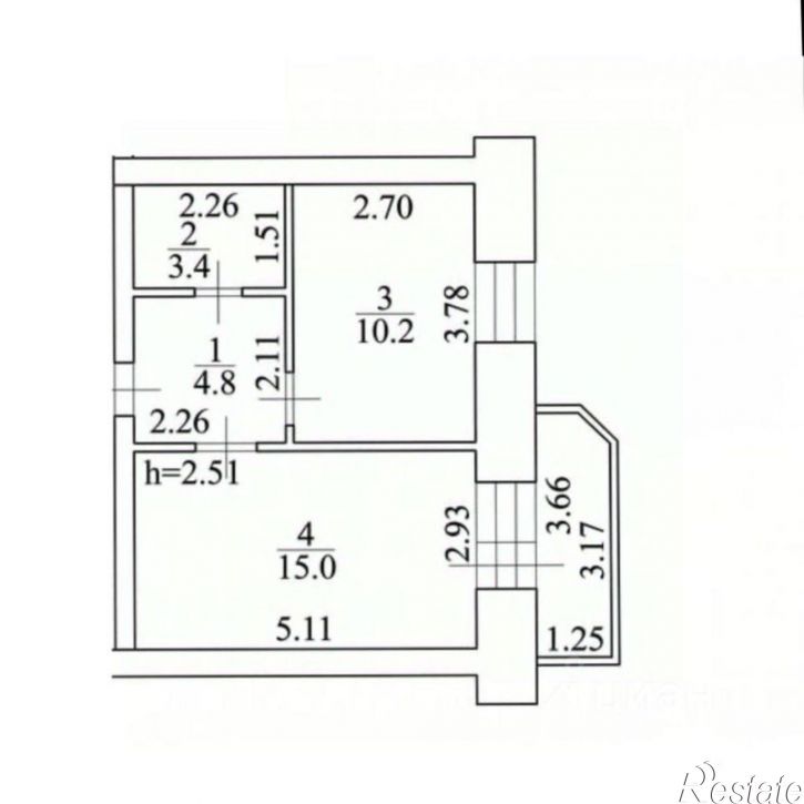 1-комн квартира ул 1-я Тепличная, 26,  д. 26