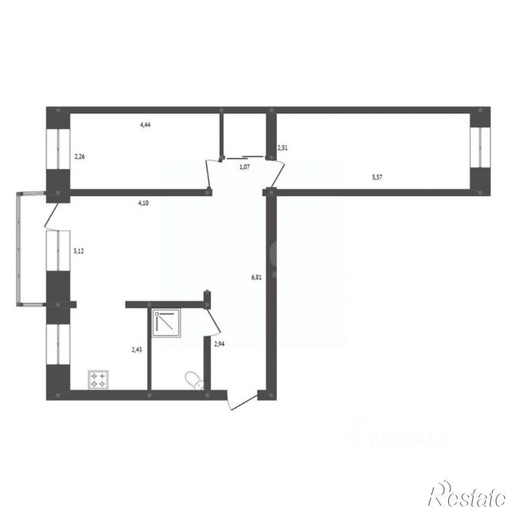 3-комн квартира ул Победы, 13,  д. 13