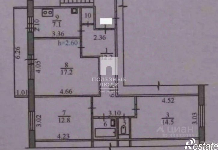 3-комн квартира ул Студенческая, 49,  д. 49