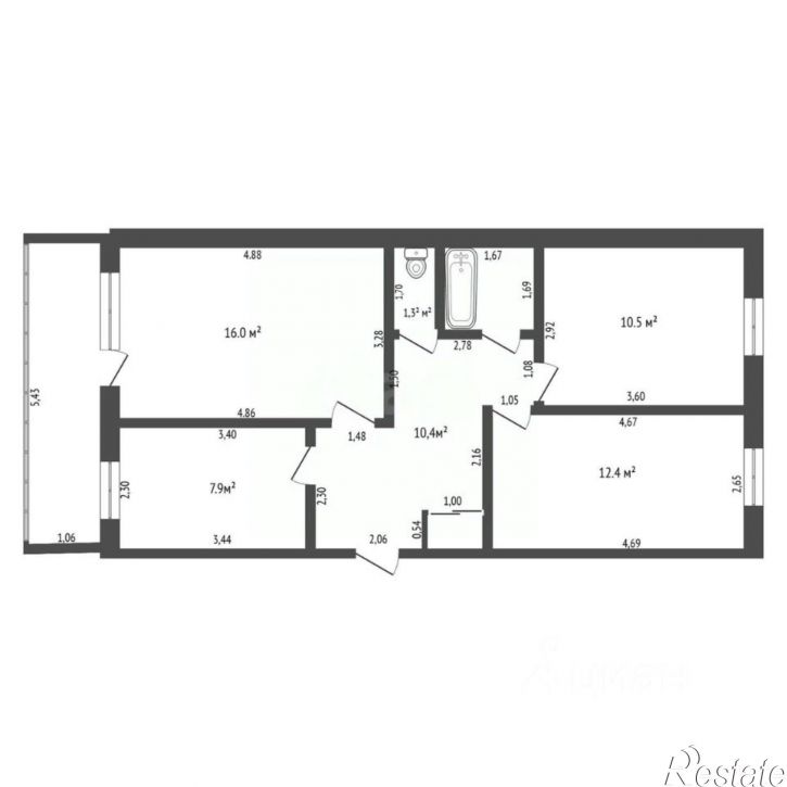 3-комн квартира Звездный пер, 5,  д. 5