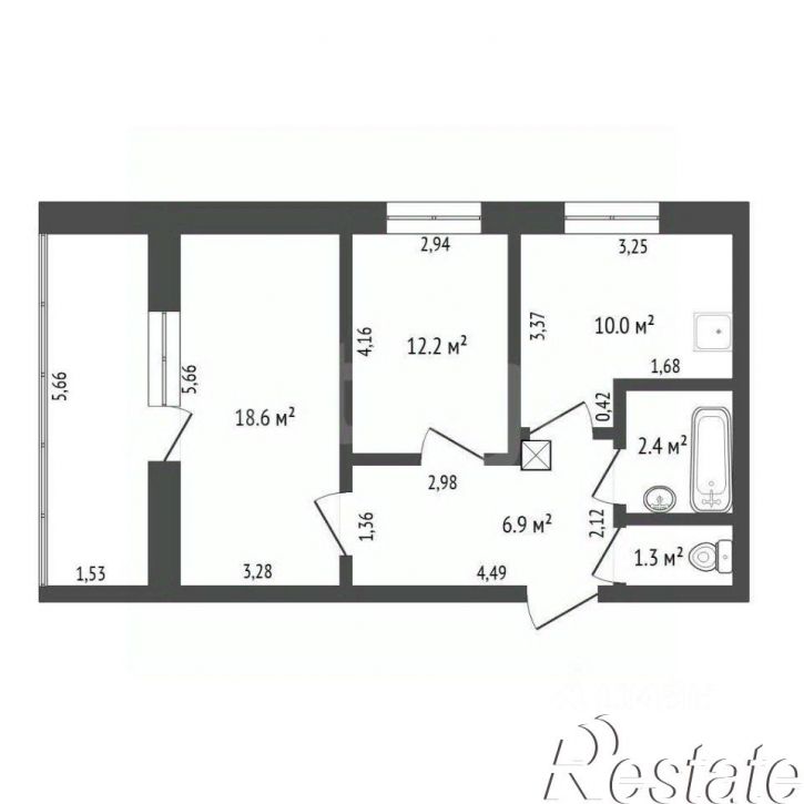 2-комн квартира улица Ленина, 30,  д. 30